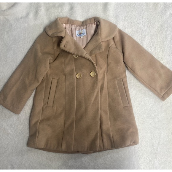 Busy‎ Bee Smocks Todder Girls Peacoat Size 2T Light Brown (5) - Picture 1 of 4